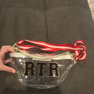 Stoney Clover Lane Red and White Crossbody Bag